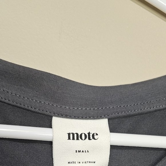 Anthropologie Mote Peplum Tank Top Super Soft Layering Piece Gray Women's Small - Picture 4 of 5